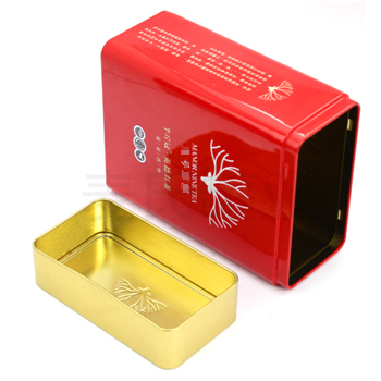 英德紅茶鐵盒，方形茶葉鐵盒包裝